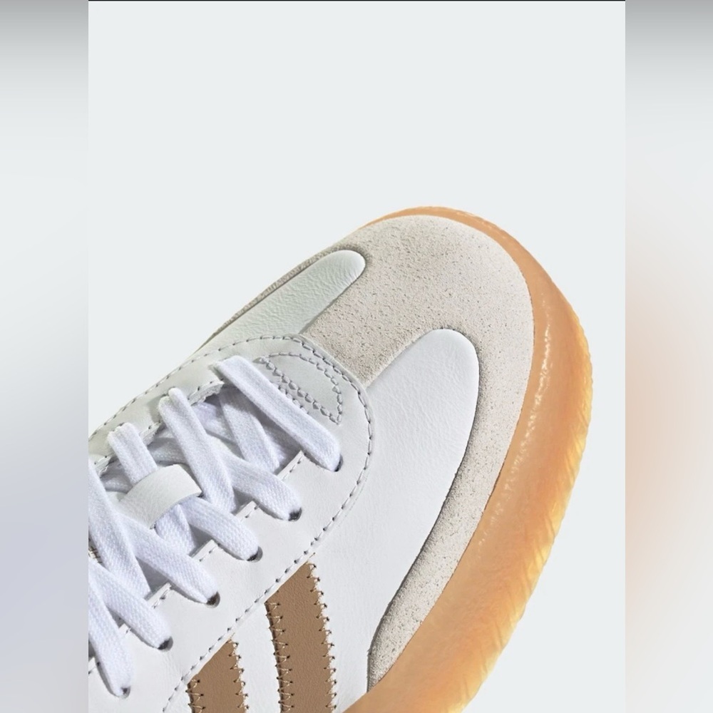 Gola Women’s Viper Leather Sneakers, Sz.6, White, Cameo, Dark Brown, Gum - Picture 5 of 16